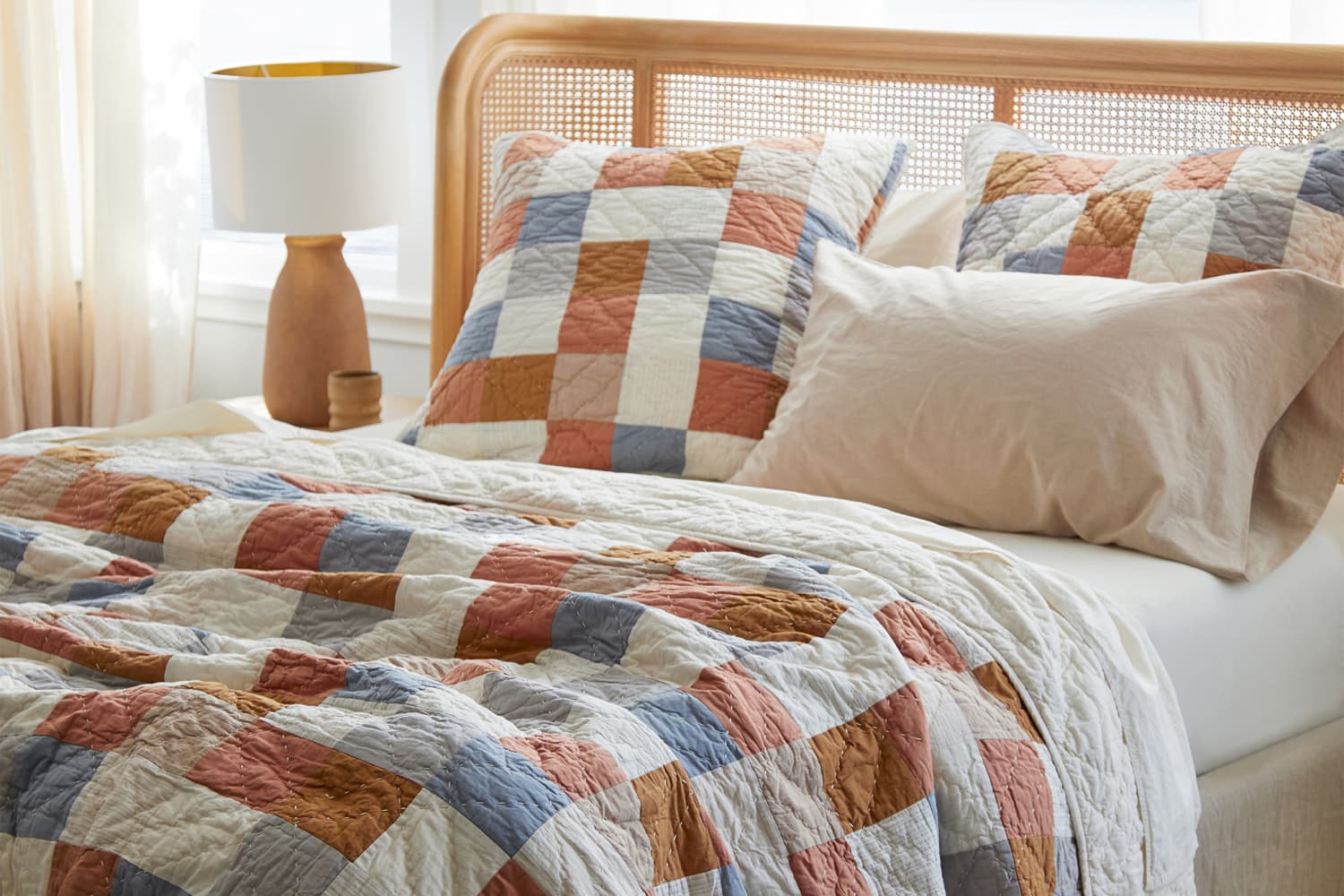 Patchwork quilt on sale